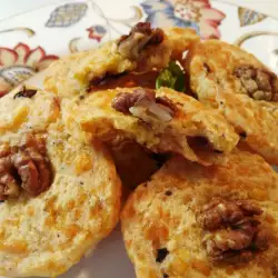 Солени бисквити с чедър, маслини и рикота