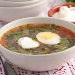 Вегетарианска супа с яйца