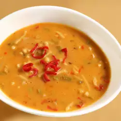 Доматена супа с чубрица