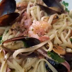 Спагети Баветте с морски дарове