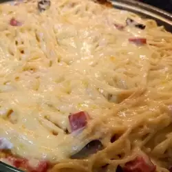 Спагети на фурна с гъби