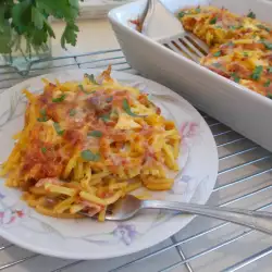 Спагети на фурна с кашкавал