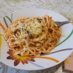 Спагети със сметана без месо