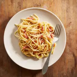 Лесни спагети Карбонара