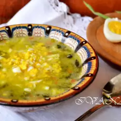 Спаначена супа с яйца