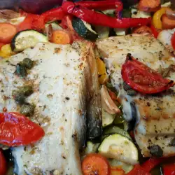 Средиземноморска риба със зеленчуци