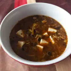Супа с броколи и тофу