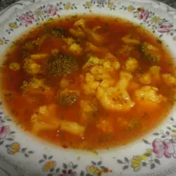 Супа с карфиол и кориандър