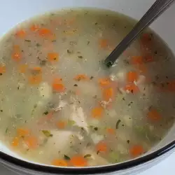 Пилешка супа с грах