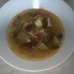 Супа от картофи и зелен фасул
