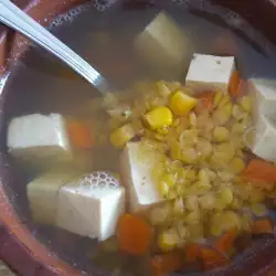 Постна супа със зехтин