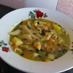 Супа с макарони, лапад и ориз