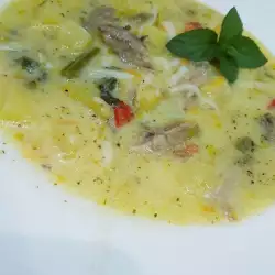 Супа от пъдпъдъци със застройка