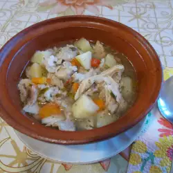 Супа с домашно пиле и ориз