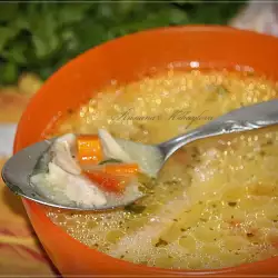 Пилешка супа с картофи и зеленчуци