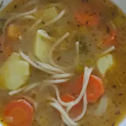 Зеленчукова супа със спагети