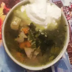 Спаначена супа с месо