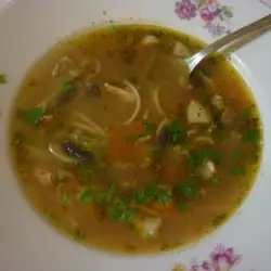 Супа с месо и печурки