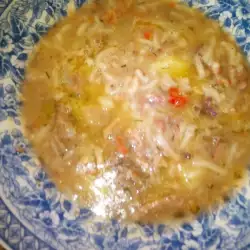 Супа с месо и домати