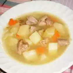 Картофена супа със свинско и зеленчуци