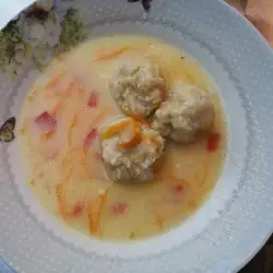 Супа топчета със зеленчуци в мултикукър