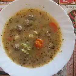 Супа с кайма и целина