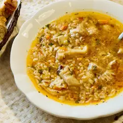 Гъбена супа с кладница и ориз