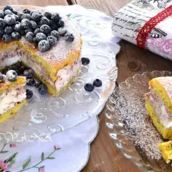 Плодова торта с пудра захар