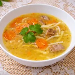 Бърза свинска чорба със зеленчуци