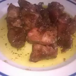 Свинско по гръцки с мед и мащерка