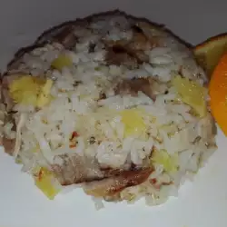 Ориз с месо и портокали
