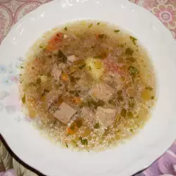 Супа с месо и грах