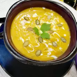 Крем супа от моркови с кимион