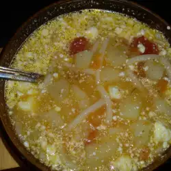 Зеленчукова супа с яйца