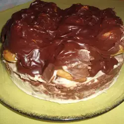 Еклерова торта с бисквити