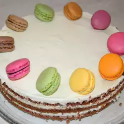 Шоколадова торта с бял шоколад