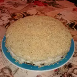 Ретро торта с домашен крем и орехи