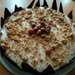 Лешникова торта с ванилия