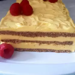 Импровизирана бяла торта Гараш
