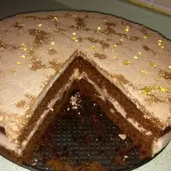 Торта с маскарпоне и какао