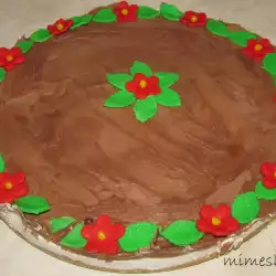 Шоколадова торта с бисквити и кокосови стърготини