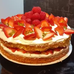 Плодова торта с ванилия
