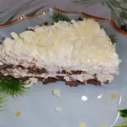Бисквитена торта с маскарпоне и бял шоколад