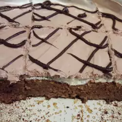 Сиропирана нескуик торта с два вида сметана