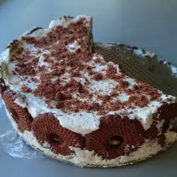 Торта с праскови и извара