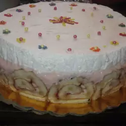 Сметанова торта с ванилия