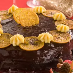 Шоколадова торта с портокали