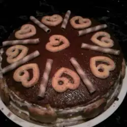 Печена торта Валентинка
