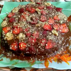 Шоколадова торта с ягоди и течен шоколад