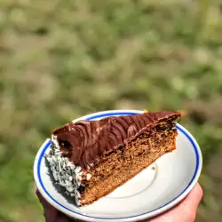 Шоколадова торта с пудра захар